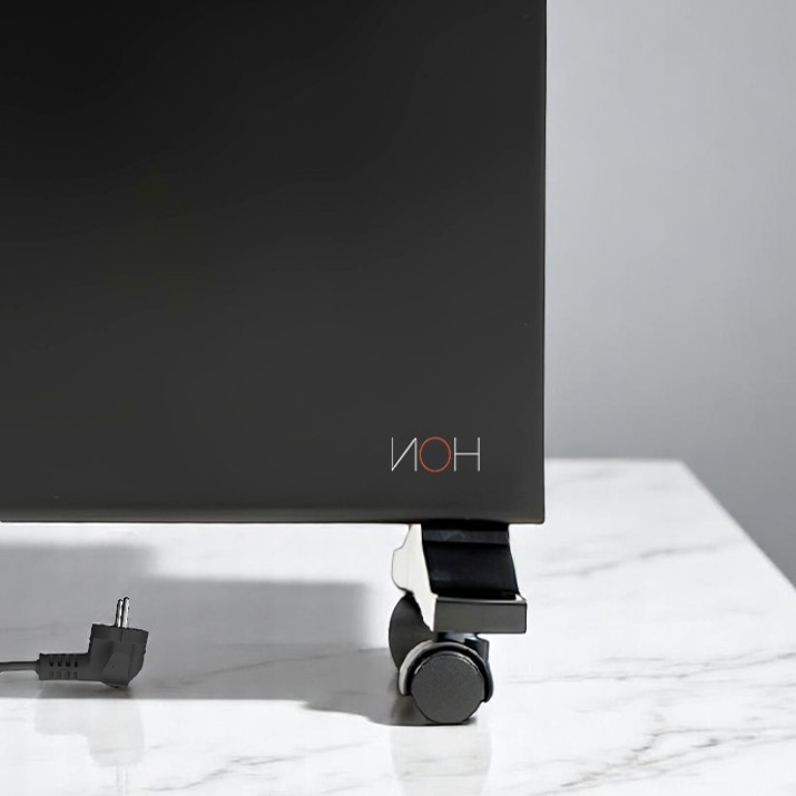 Инфракрасный обогреватель ИОН стандарт 0,7 700 Вт напольно-настенный (т) с терморегулятором /Черный